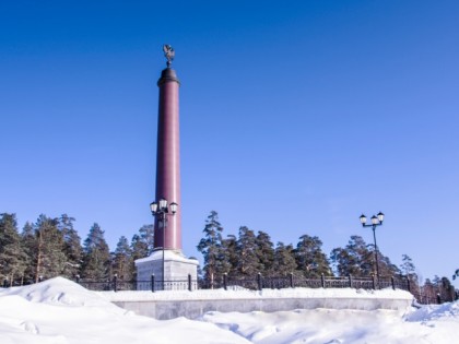 Photo: architectural monuments, «Europe-Asia» Obelisk, Yekaterinburg