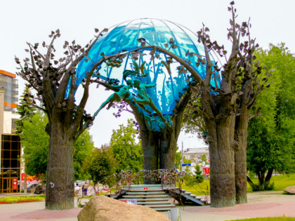 Photo: other places, Sculpture «Sphere of Love» , Chelyabinsk