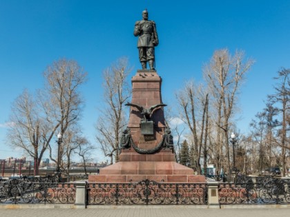 Photo: architectural monuments, Monument to Alexander III, Irkutsk