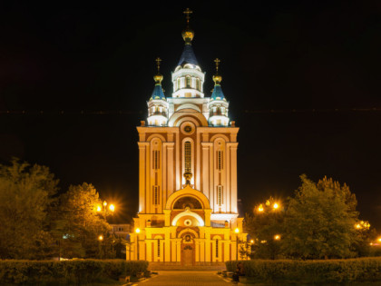 Photo: temples and places of worship, cathedrals and churches, other places, Cathedral of the Assumption of the Mother of God, Khabarovsk