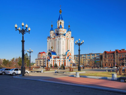 Photo: temples and places of worship, cathedrals and churches, other places, Cathedral of the Assumption of the Mother of God, Khabarovsk