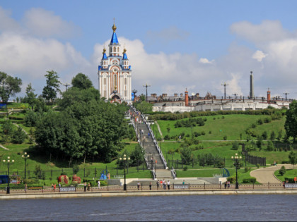 Photo: temples and places of worship, cathedrals and churches, other places, Cathedral of the Assumption of the Mother of God, Khabarovsk