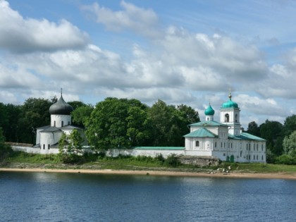 Photo: architectural monuments, temples and places of worship, abbeys and monasteries, other places, Mirozhsky Monastery, Pskov