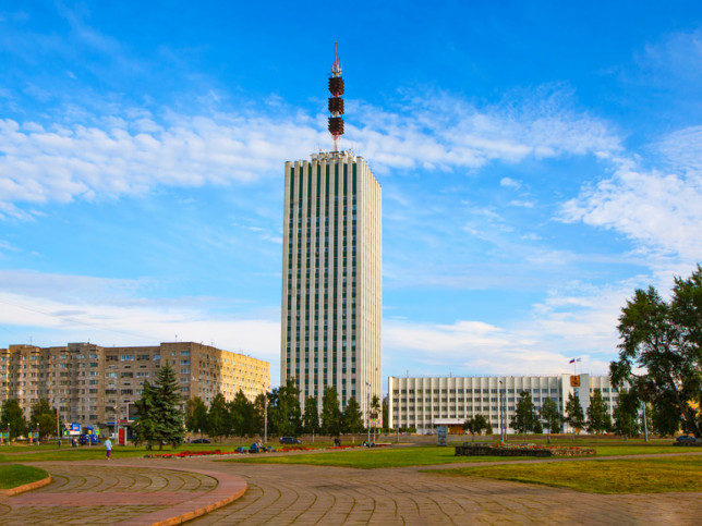 Рисунок высотки в архангельске