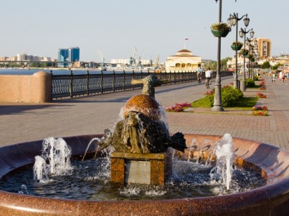 Photo: other places, The embankment of the Volga, Astrakhan