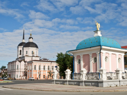 Photo: architectural monuments, temples and places of worship, cathedrals and churches, other places, Epiphany Cathedral, Tomsk