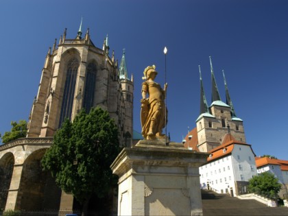 Photo: architectural monuments, St. Mary cathedral and church of St. Severinus, Thuringia