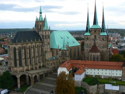 Photo: architectural monuments, St. Mary cathedral and church of St. Severinus, Thuringia