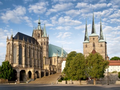 Photo: architectural monuments, St. Mary cathedral and church of St. Severinus, Thuringia