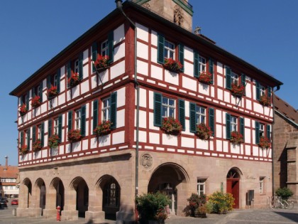 Photo: architectural monuments, Town Hall with golden hall and roof, Bavaria