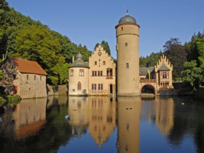 Photo: architectural monuments, castles, fortresses and palaces, Mespelbrunn Castle , Bavaria