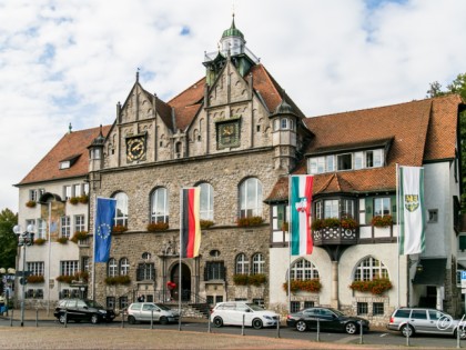 Photo: architectural monuments, Town Hall with a Sun Clock , North Rhine-Westphalia