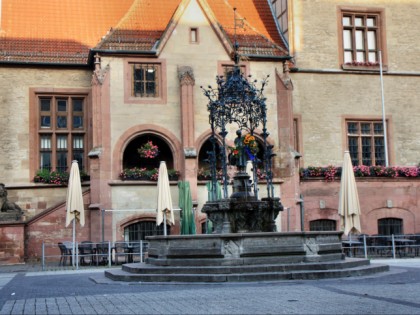 Photo: architectural monuments, Market Square, Old Town Hall and Goose Girl Lisa, Lower Saxony